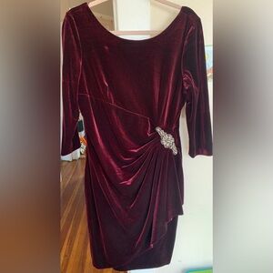 Formal velvet dress.